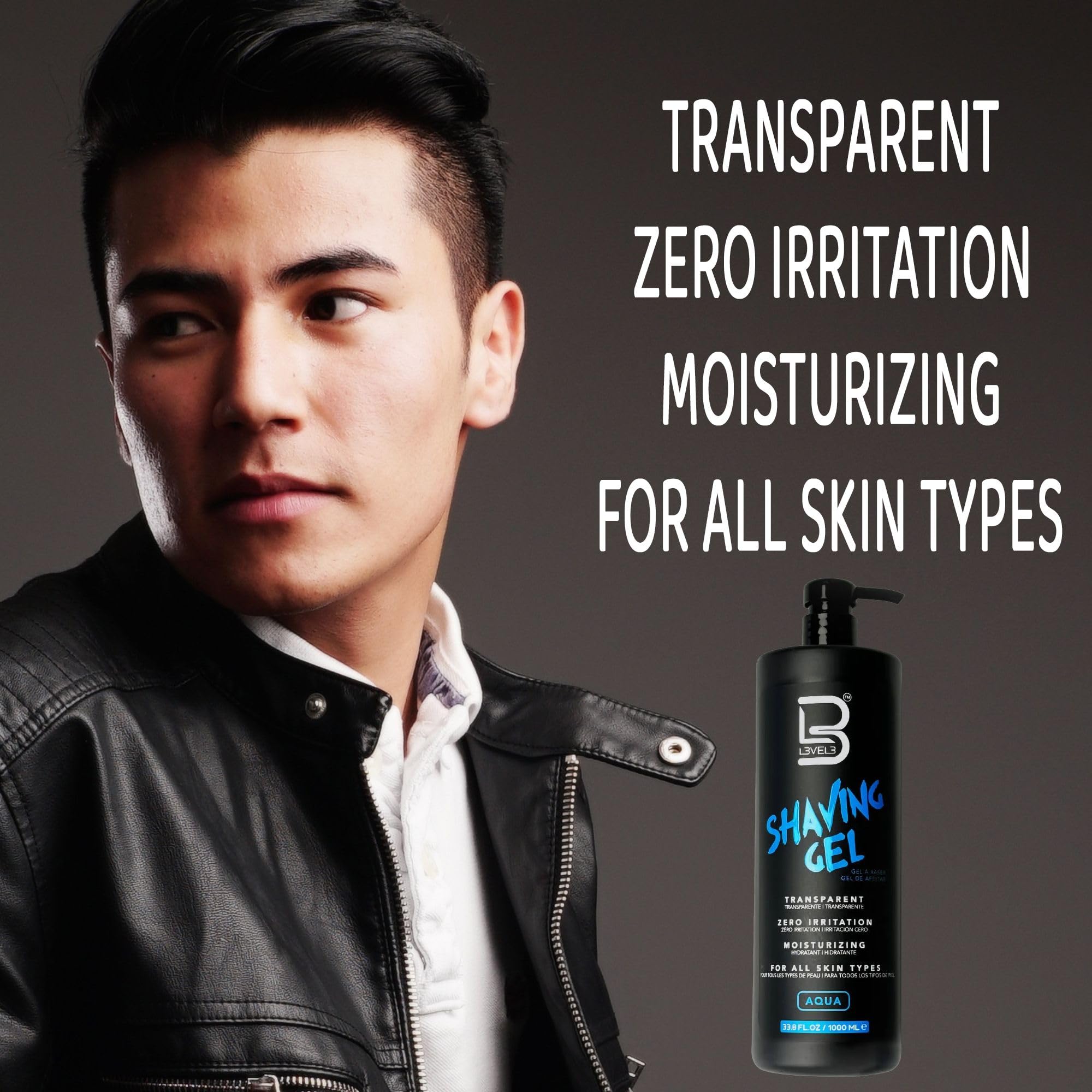 L3 Level 3 Shaving Gel moisturizes skin during shave for comfort.