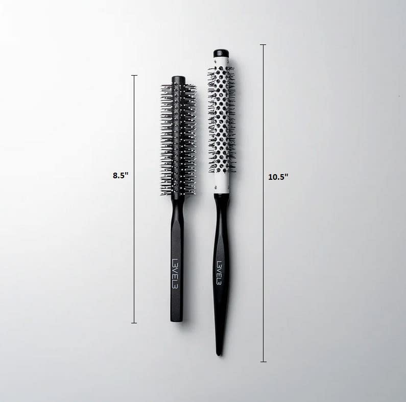 L3 Round Brush highlights ergonomic wooden handle for comfortable, controlled styling sessions.
