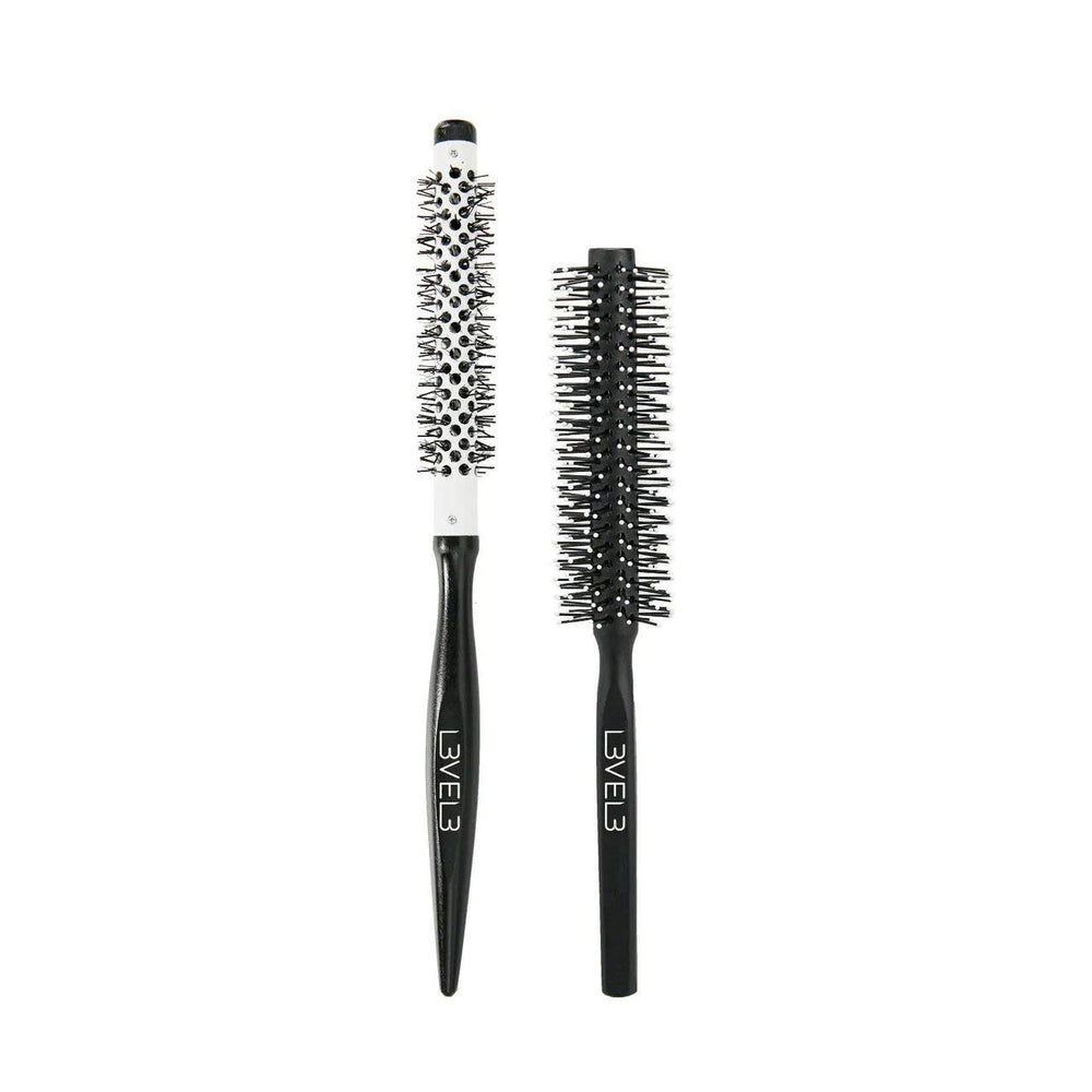 L3 Round Brush Set with heat-resistant aluminum barrel for smooth, faster blowouts.