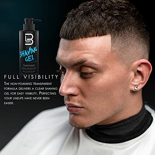 L3 Shaving Gel Ice applying to skin demonstrates easy glide and moisture.