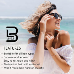 L3 texture on hair showing tousled beach waves and natural movement benefit