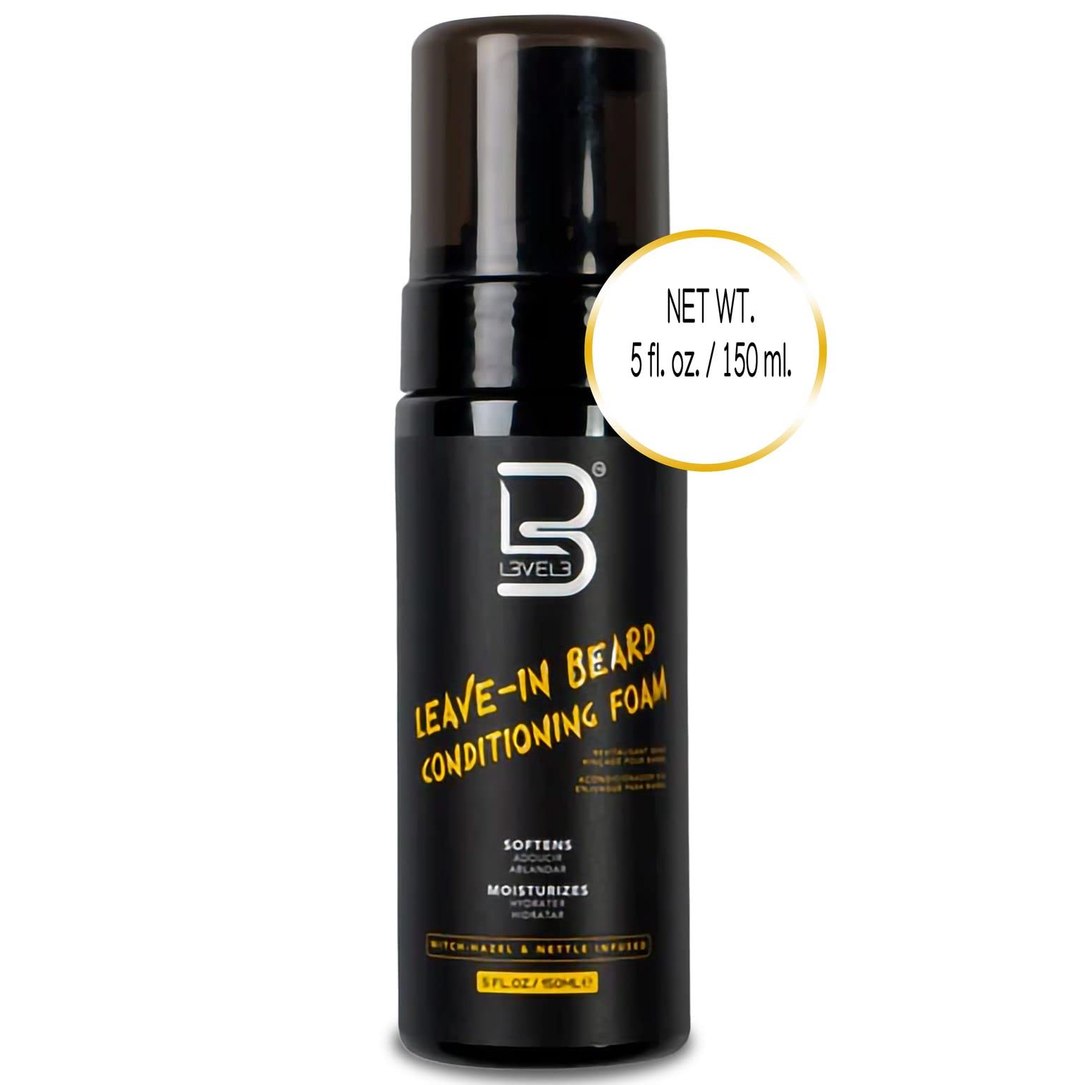 L3 Under-beard skin hydration image conveys moisturized skin beneath a healthy looking beard.