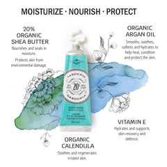 La Chatelaine Gardenia hand cream—rich moisture in elegant travel tin.