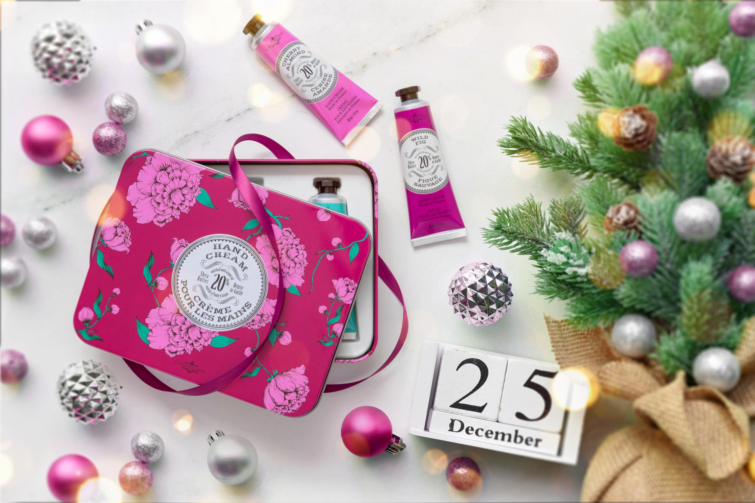 La Chatelaine hand cream gift set Gardenia tubes with soft scent