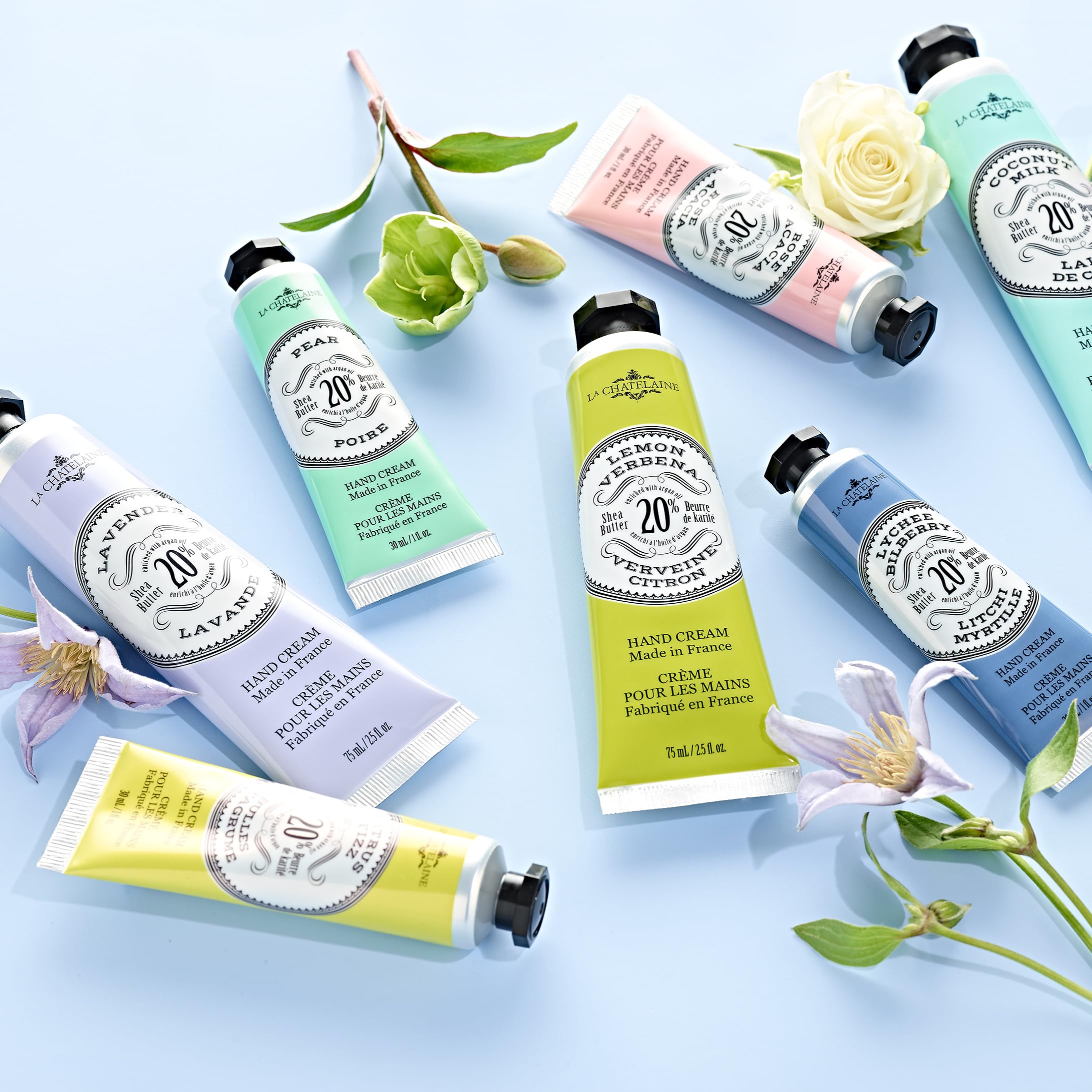 La Chatelaine ingredients highlight organic Shea Butter and Argan Oil