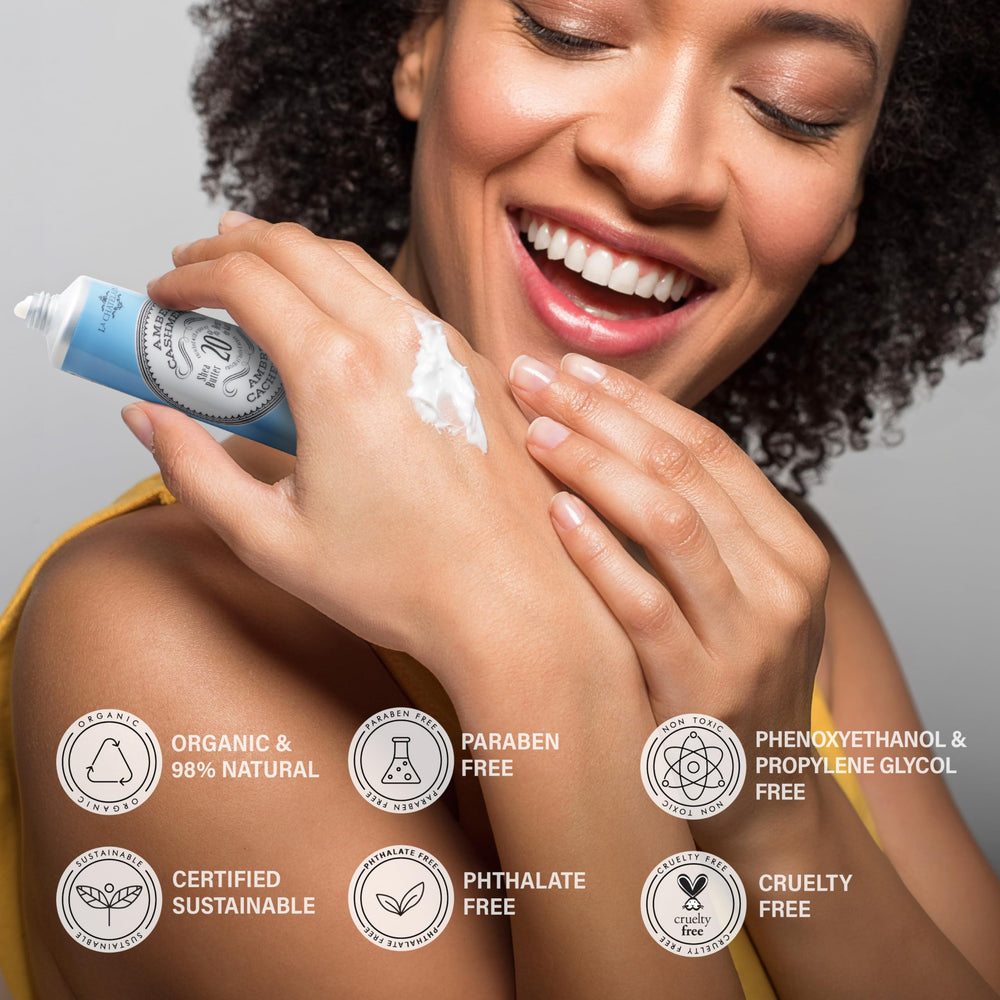 La Chatelaine Lychee Bilberry tube offers delightful fragrance and nourishment.