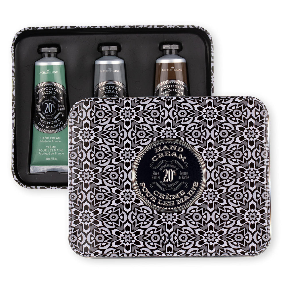 Travel tin Bourbon Vanilla provides comforting scent and hydration on the move.
