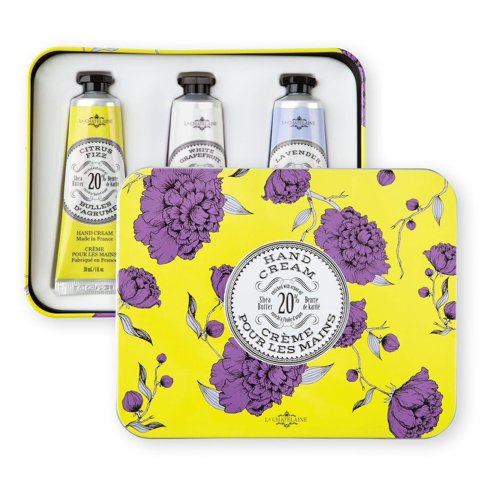 Travel tin close-up showing on-the-go hand care