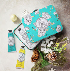 La Chatelaine White Grapefruit hand cream—bright scent and quick hydration.