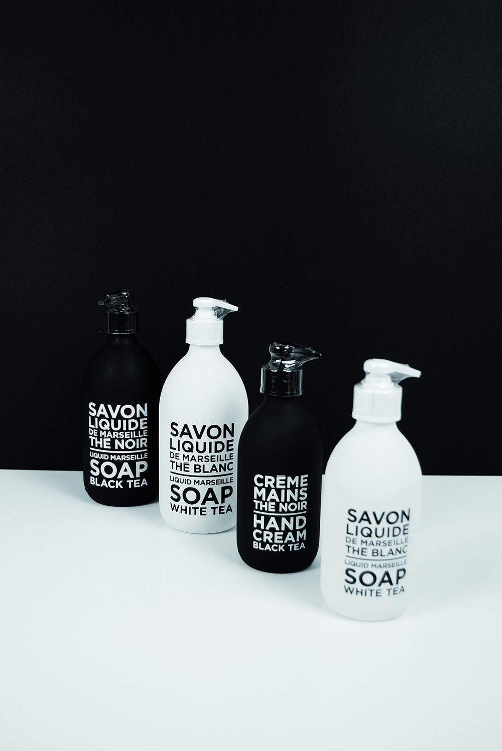 La Compagnie de Provence glass bottle design emphasizing refillable packaging aesthetics.