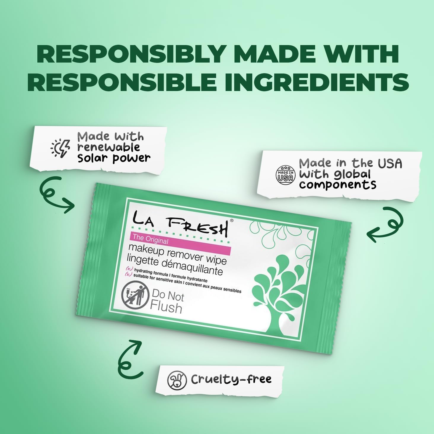 LA Fresh 50-count case supports everyday skincare and travel essentials