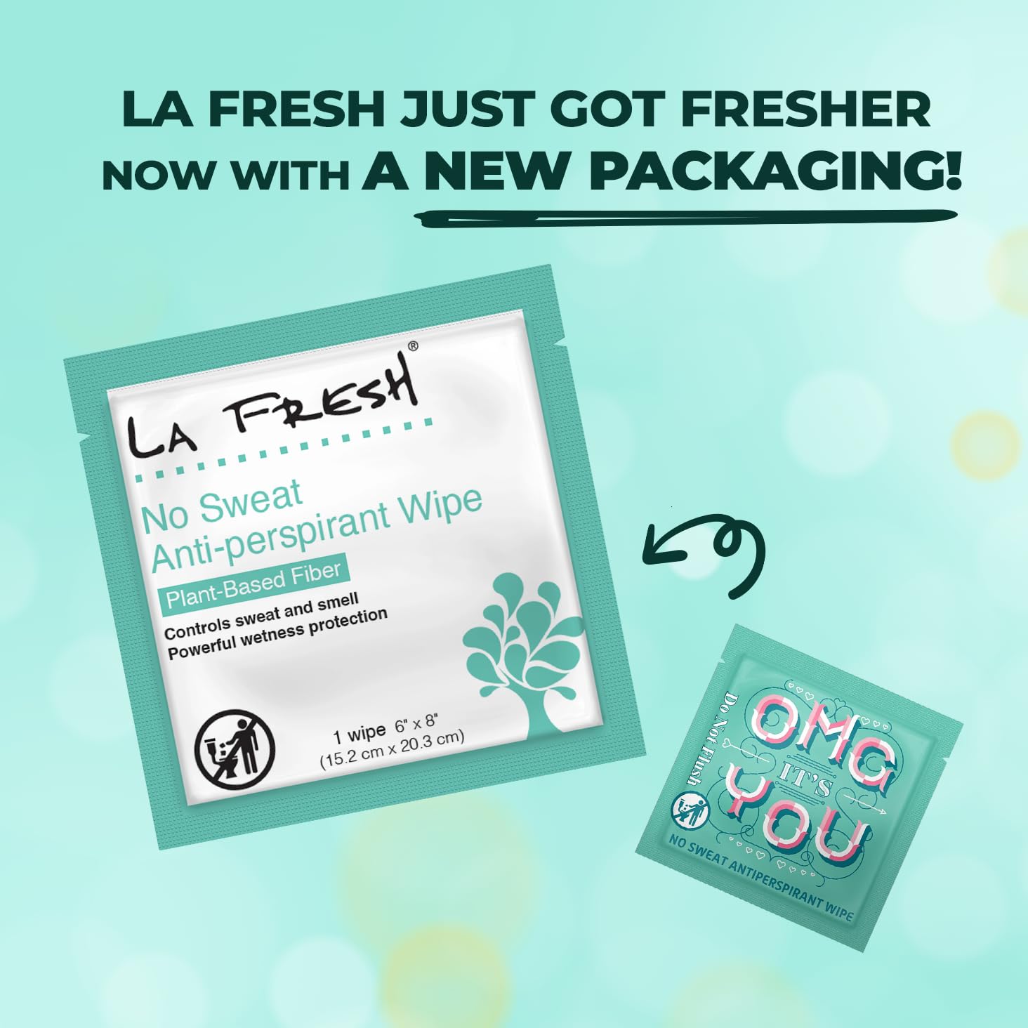 La Fresh Travel Lite wipes with clear formula visible as no-residue application.