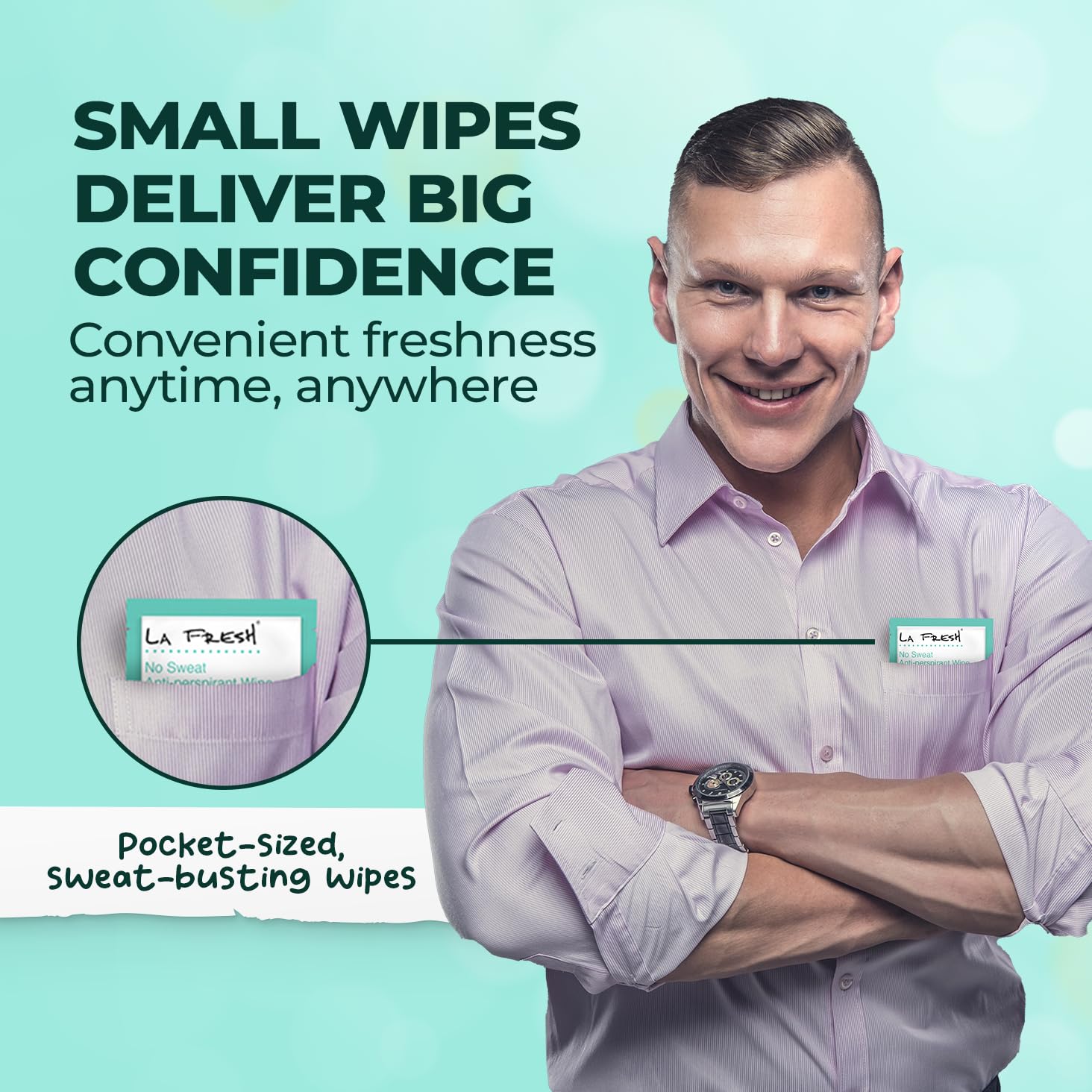 La Fresh Travel Lite wipes pocket-size, ideal for purses and bags.