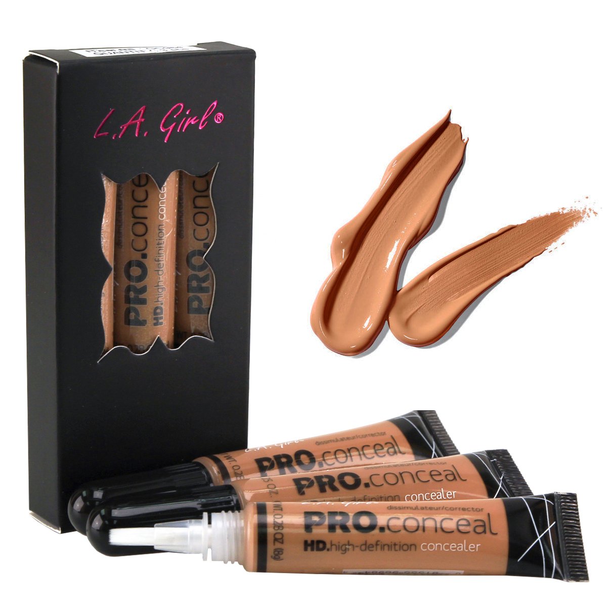 LA Girl HD Pro Conceal Toffee bottle front for seamless color match.
