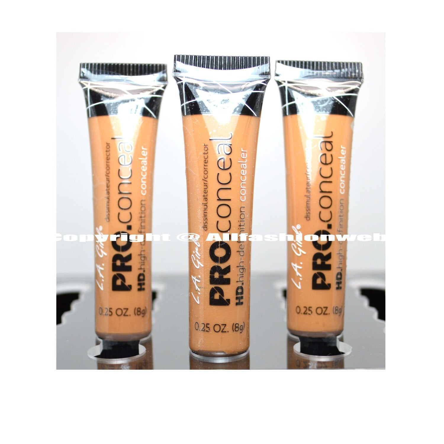 L.A. Girl Pro Concealer Fawn packaging highlighting shade variety