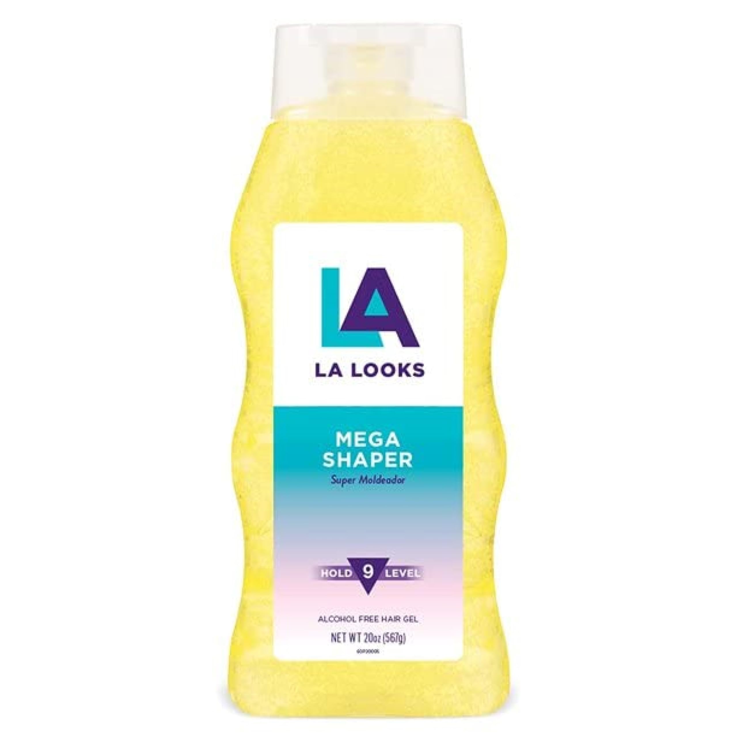 L.A. Looks Mega Mega Hold gel bottle front shows strong all-day hold.