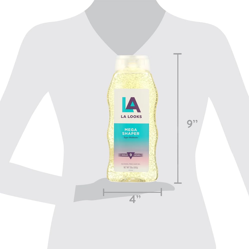 L.A. Looks Mega Shaper after-use finish delivers smooth, professional-looking hair