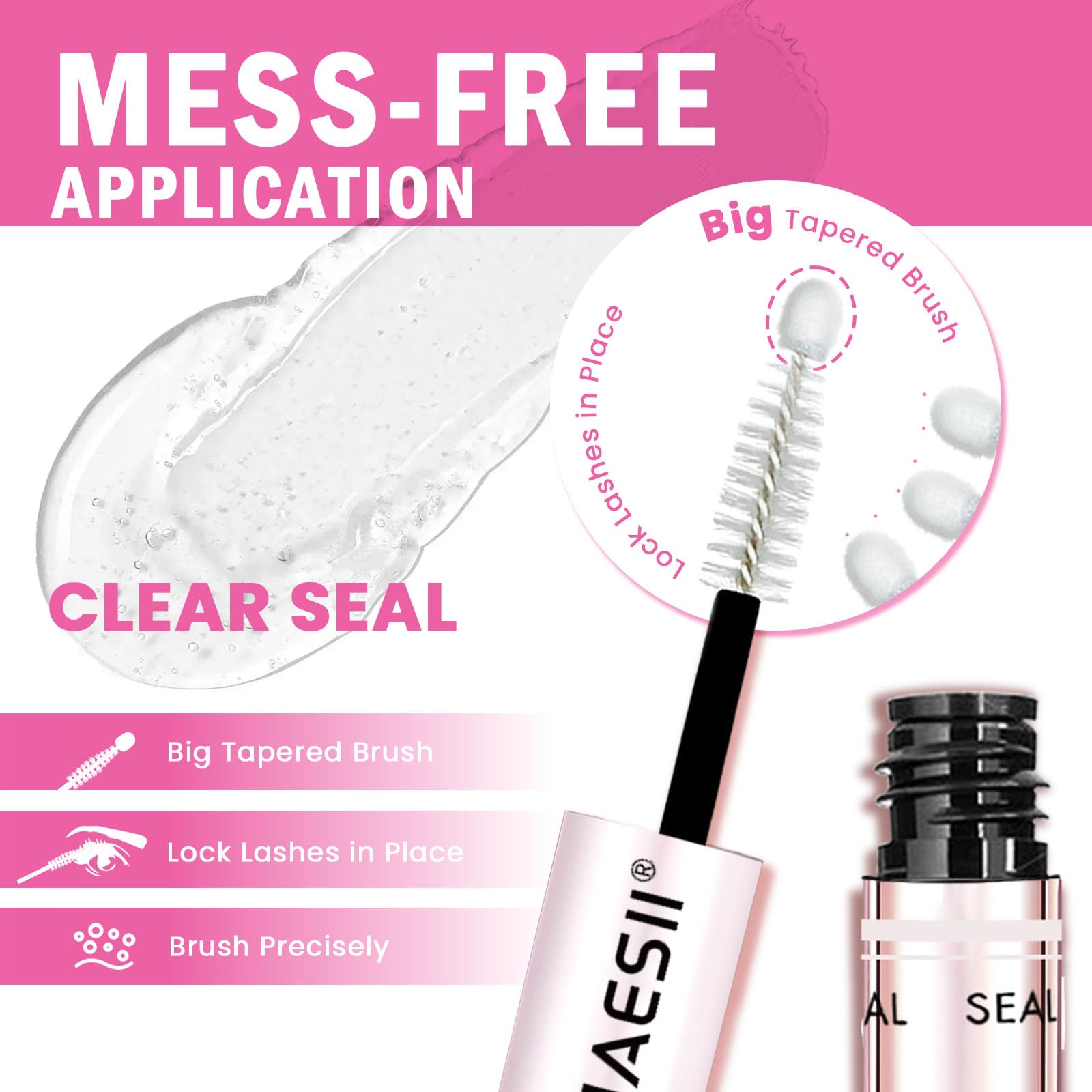 La Maesii adhesive texture on a swab showing consistency for even bonding