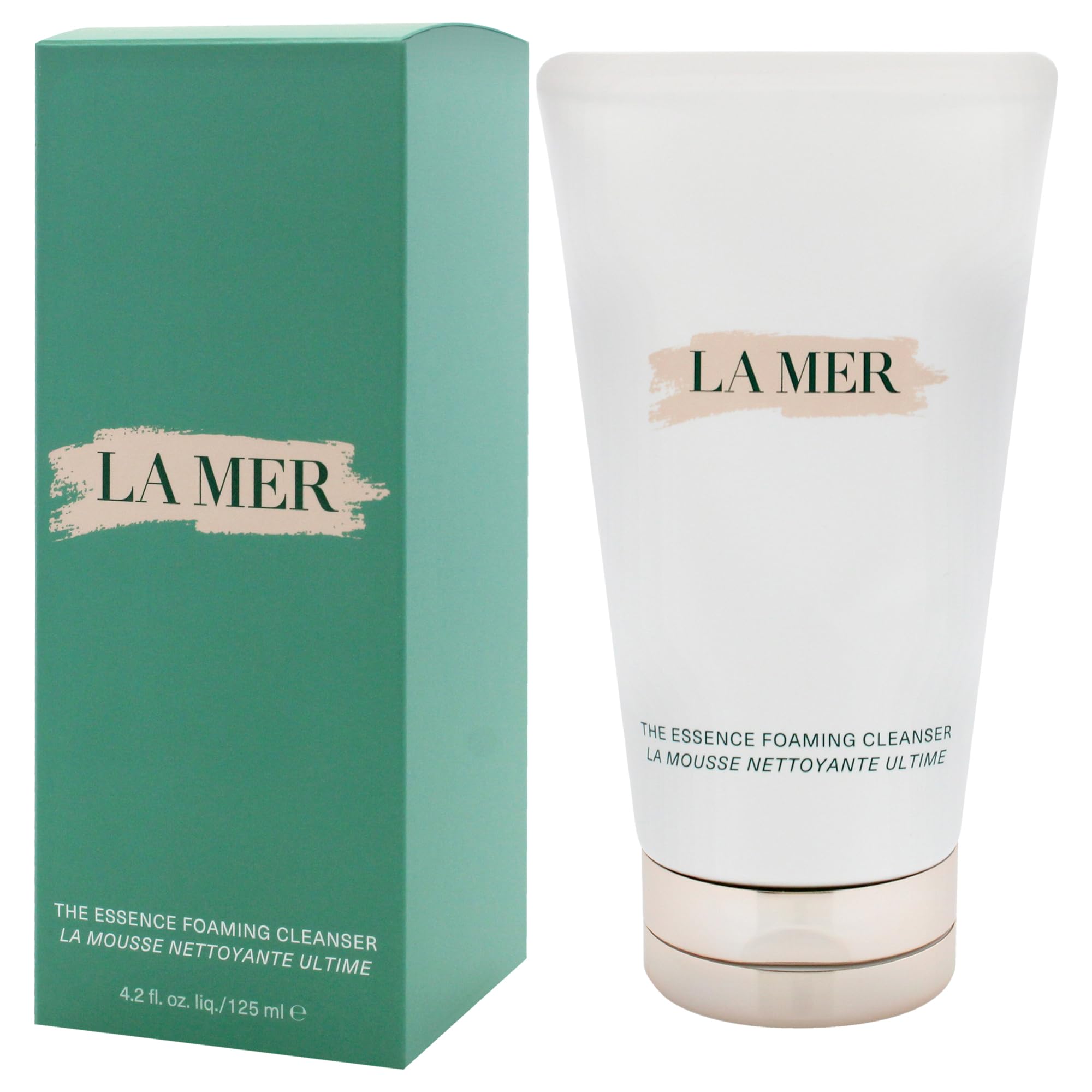 La Mer foaming cleanser with rich bubbles; sensory cleanse for soft skin.