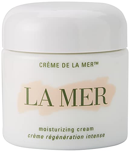 La Mer Moisturizing Cream texture close-up highlights rich formula for radiant skin