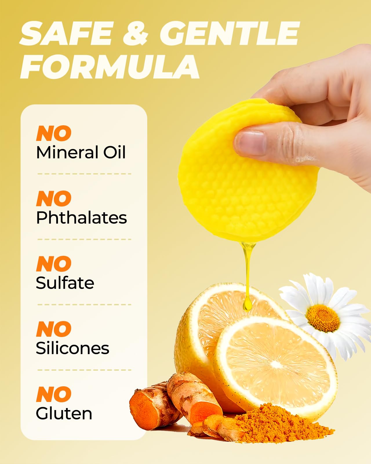 LA.PERSONAL oil-control action demo with cleansing pads in use.