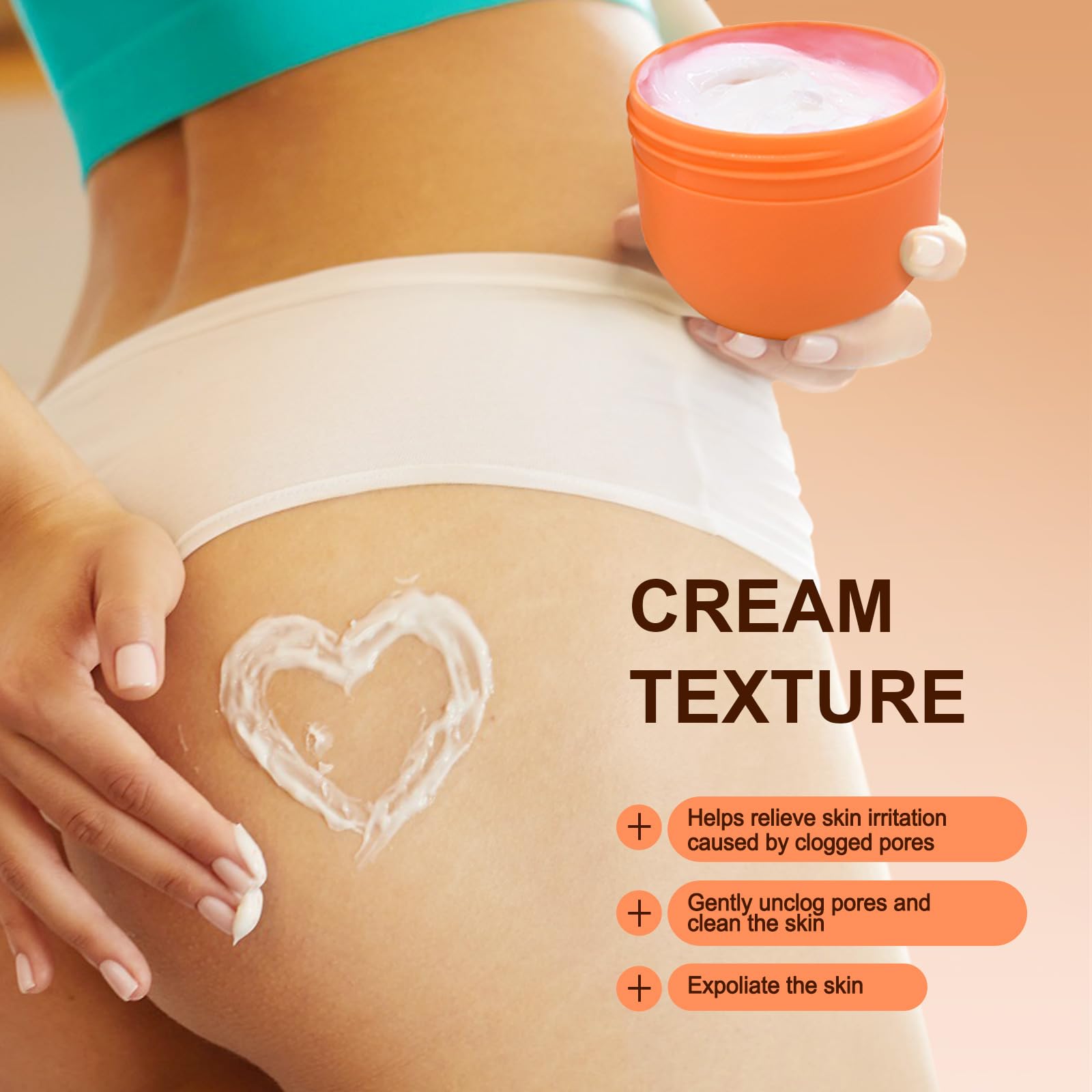 LA.PERSONAL texture close-up shows refreshing, non-greasy feel on skin.