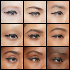 LA PURE fine-tip liquid eyeliner close-up for precise liner work.