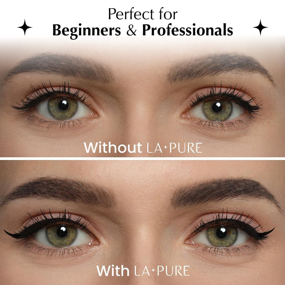 LA PURE no-dipping-needed design keeps makeup mess-free and fast to use.