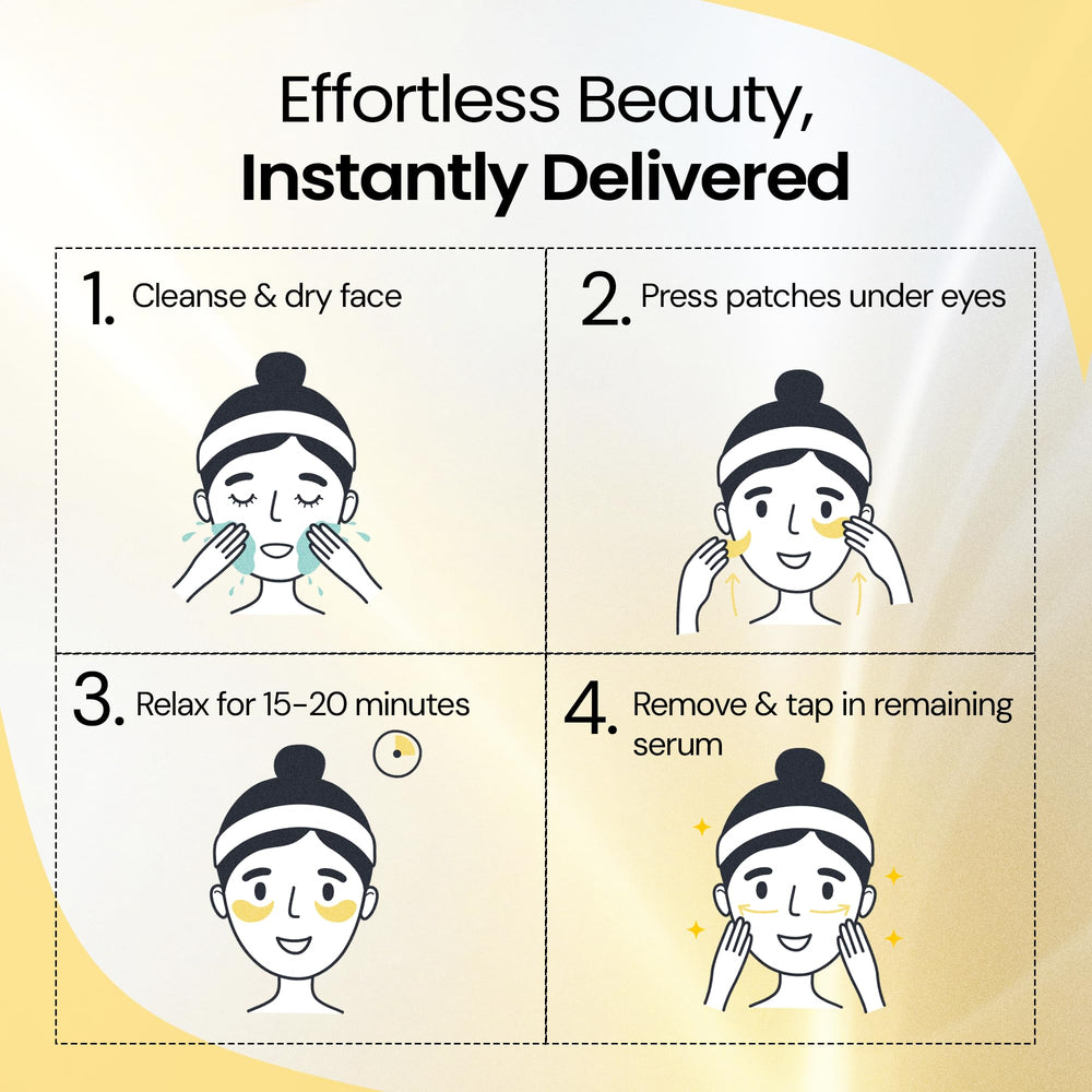 LA PURE travel-friendly eye patches in compact sachet for on-the-go refresh
