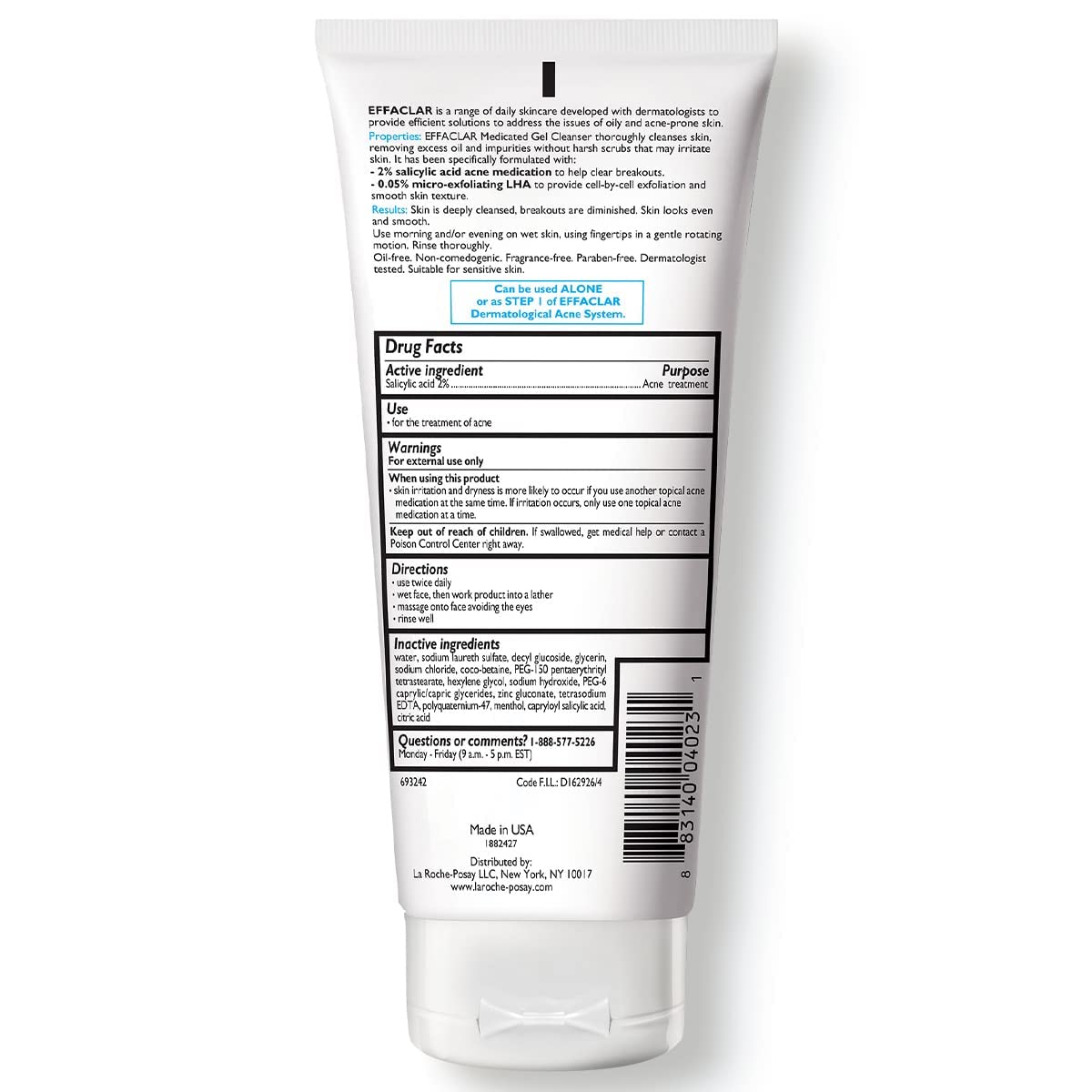 La Roche-Posay close-up pump dispenses precise controlled dose