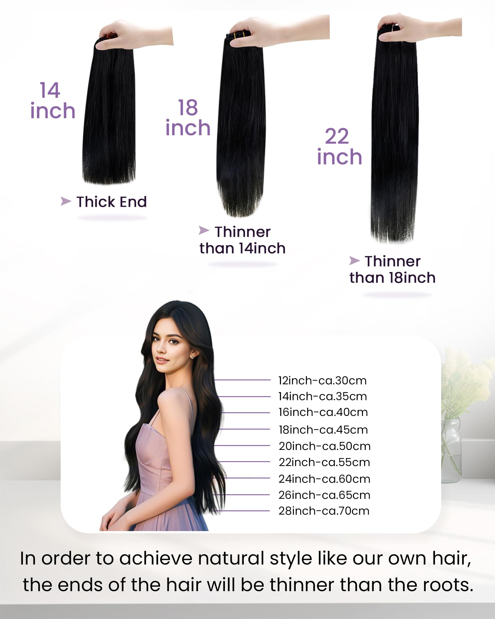 LaaVoo clip-ins on a mannequin demonstrate quick realistic application.