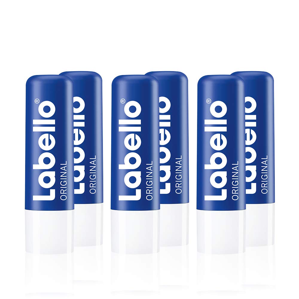 Labello Original Lip Balm pack-6 tubes for everyday hydration.