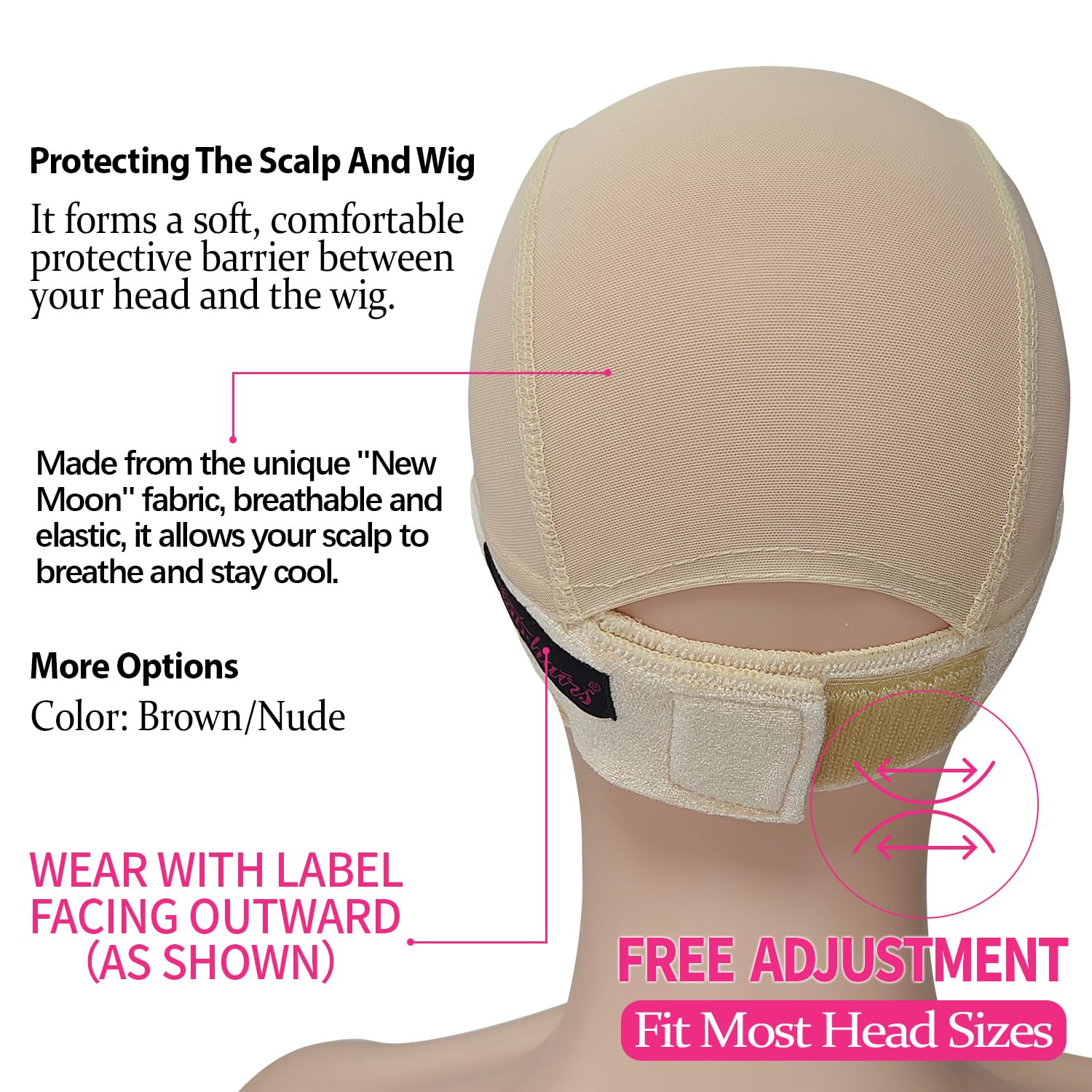Labhairs Lace-MAX brown color option provides discreet, natural-toned fit.