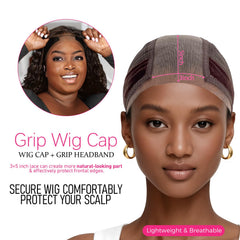 Labhairs wig-cap grip-band showing lace construction for stable wig fit.
