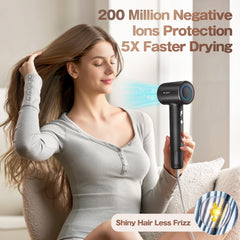 Labiim ionic technology releases ions to reduce static and boost moisture balance.