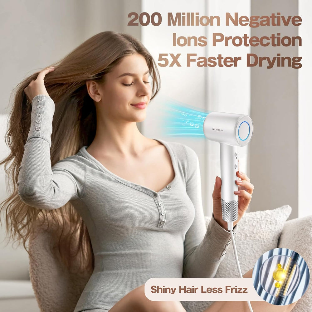 Labiim hair dryer ionic technology reduces frizz and locks in moisture