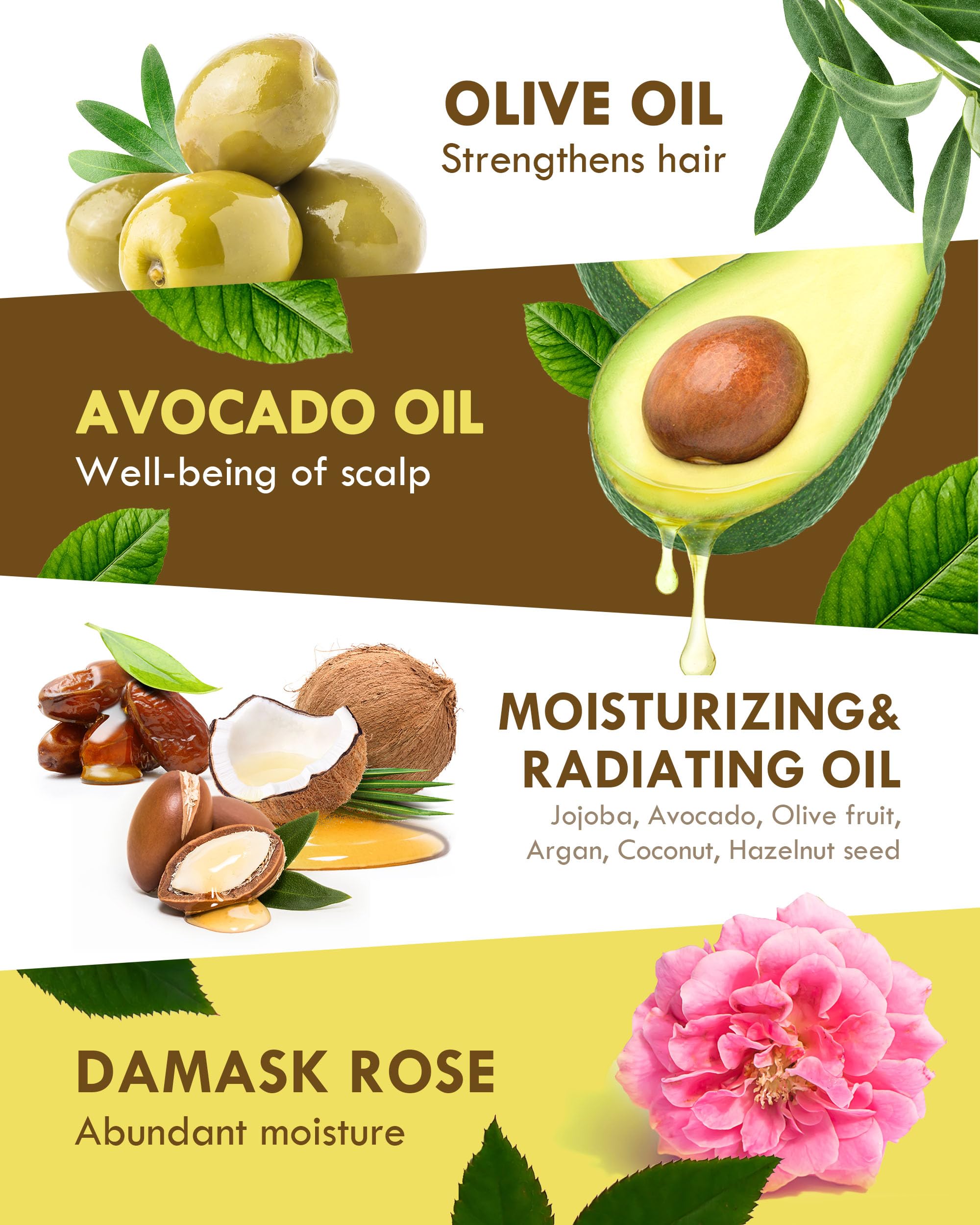 Labiotte Silk Oil application on hands ready to smooth and protect dry hair.