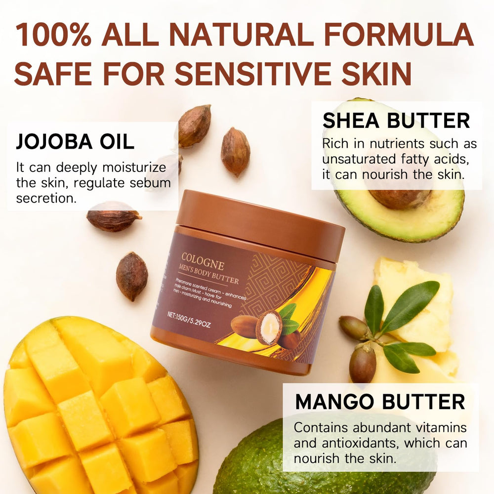 LABJD body butter massaged into skin demonstrates quick, non-greasy absorption.