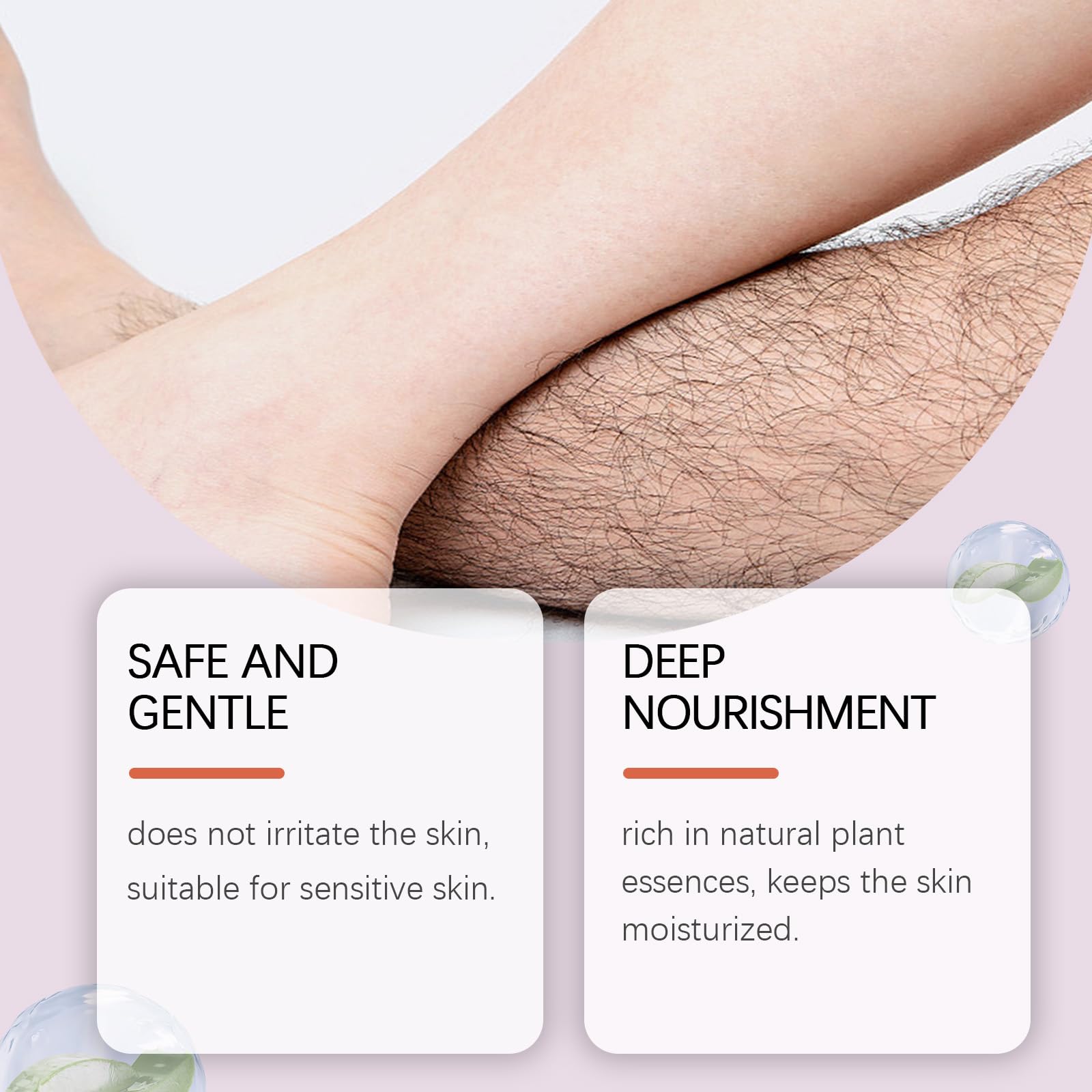 LABJD hair removal cream results in smooth skin and potential slower regrowth