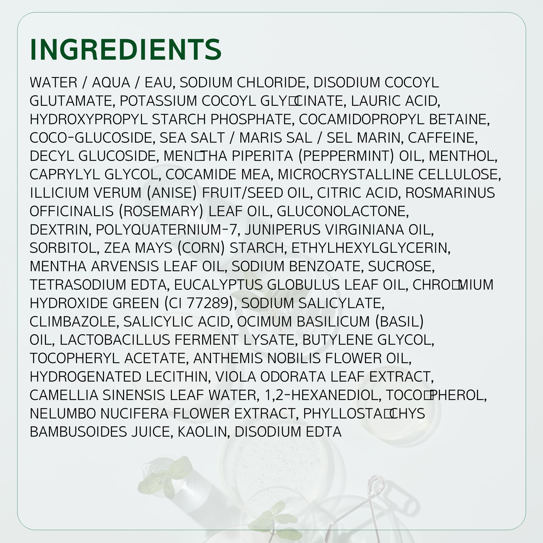LABO-H probiotic-lysate-scaffold emphasizes scalp microbiome support and gentle exfoliation.