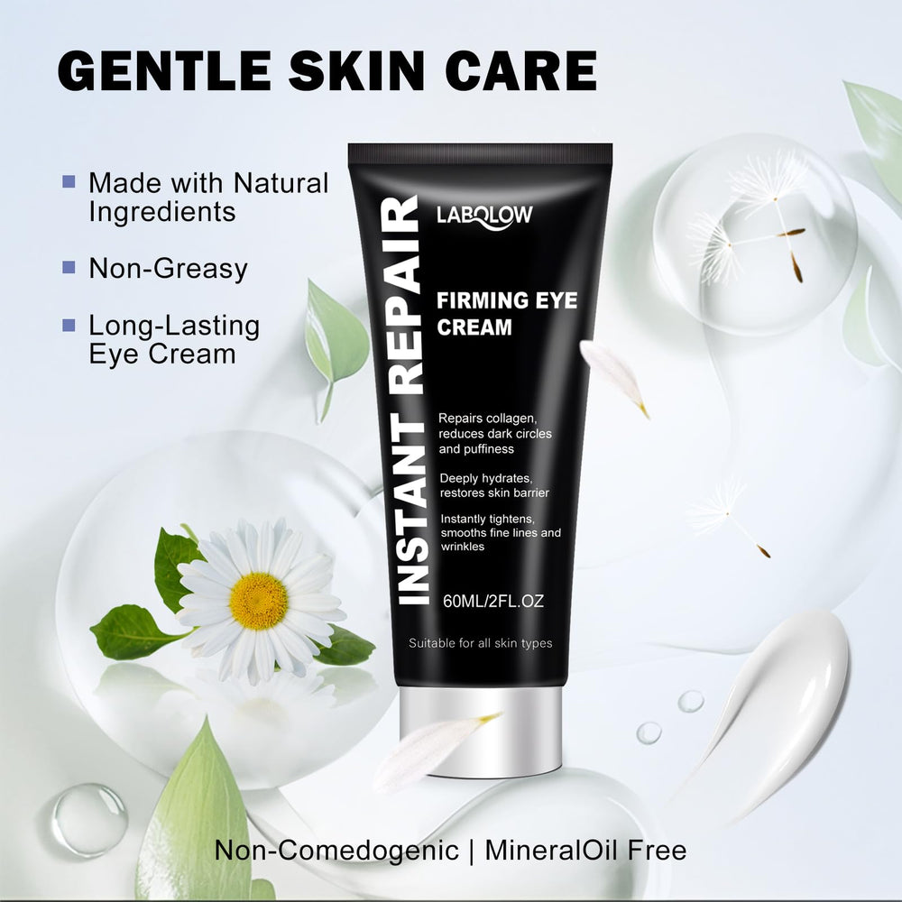 LABOLOW packaging box shows premium, dermatologist-friendly eye care packaging.