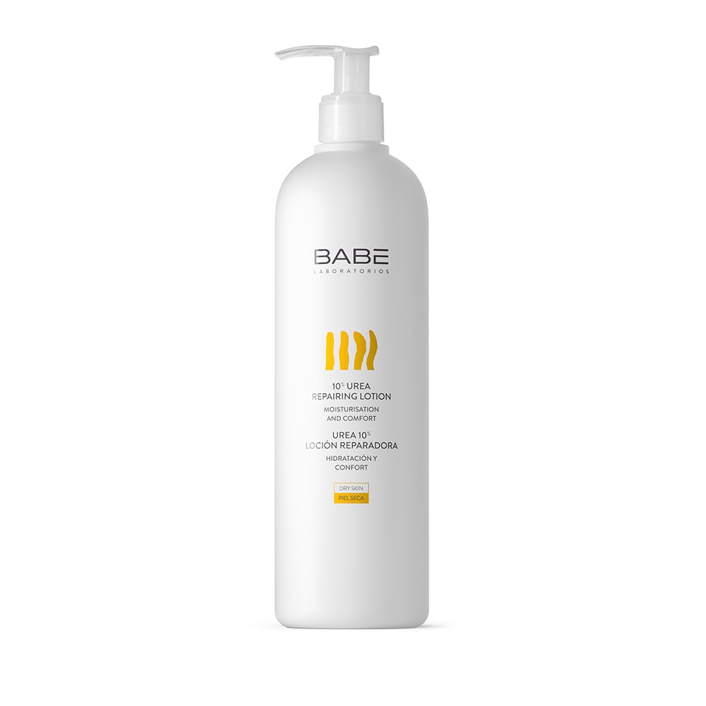 Babe Laboratorios 10 Percent Urea Lotion bottle for rich moisturization and relief.