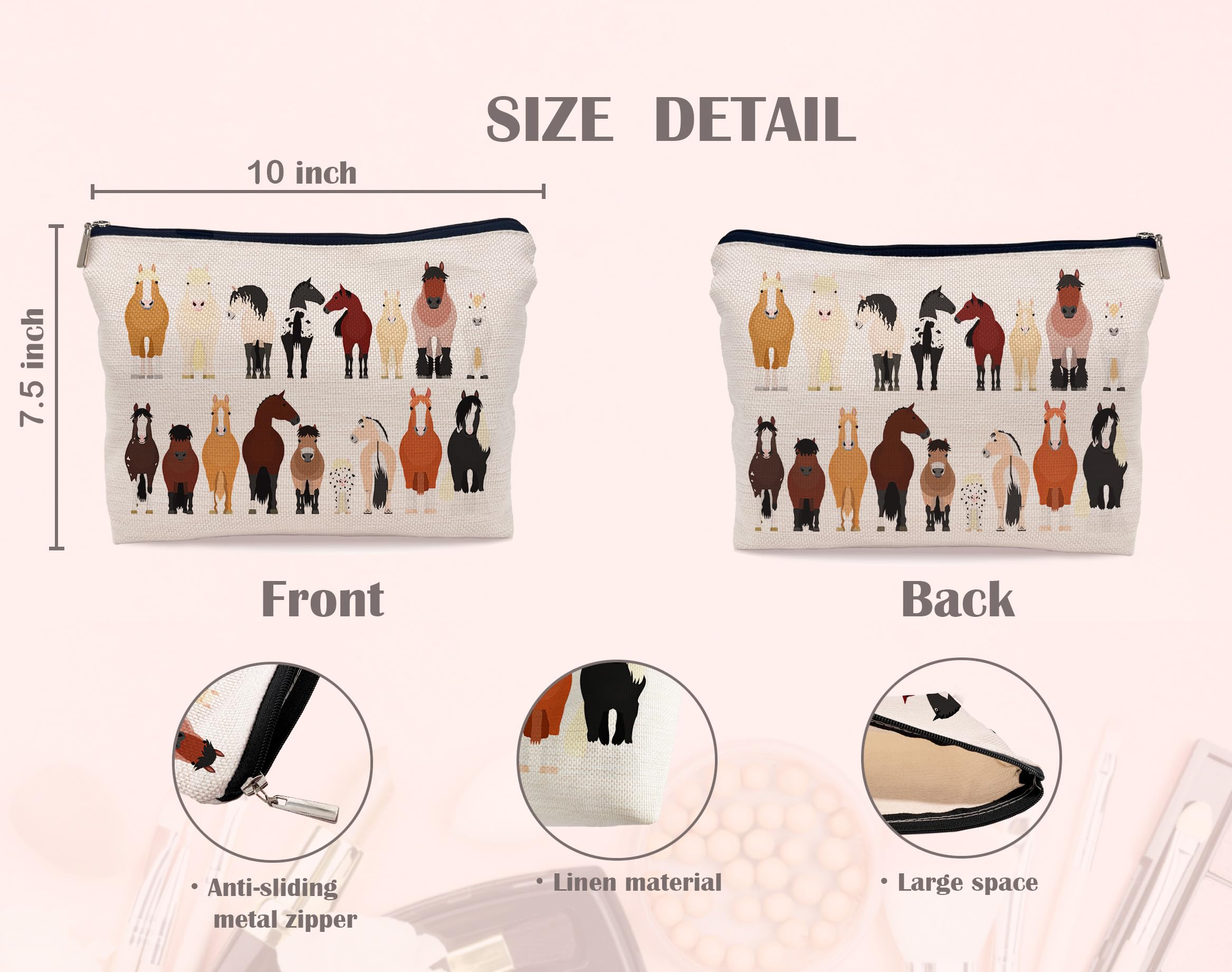 Lacosu horse riders gift-ready pouch in colorful packaging