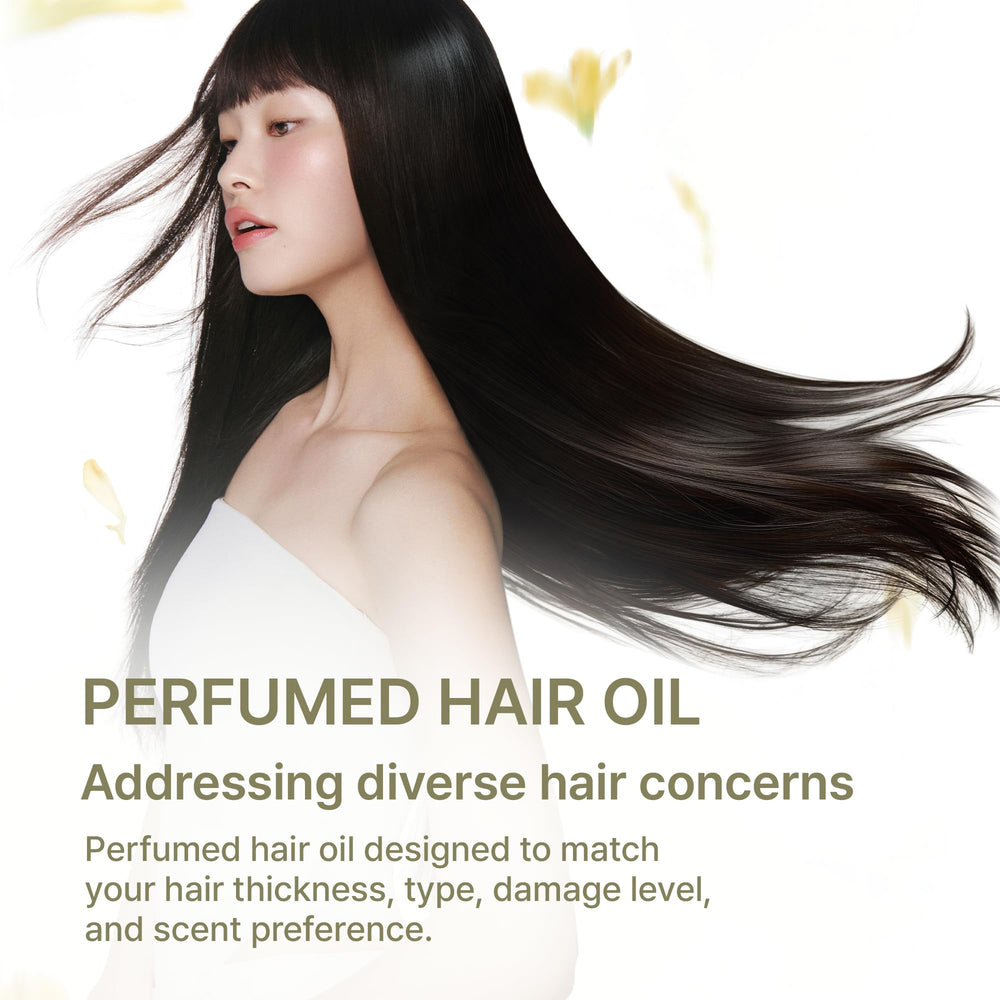 LA'DOR Osmanthus oil pour demonstrates lightweight, non-sticky texture
