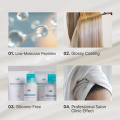 LA'DOR Hydro LPP silicone-free formula offers lighter nourishment for healthy strands.