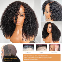 Ladoux kinky curly wig made of Brazilian virgin hair offering premium softness and styling versatility