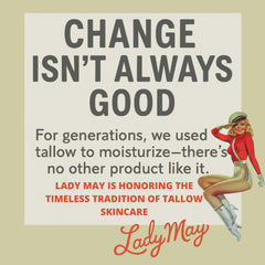 Lady May Tallow family-friendly use on hands and body