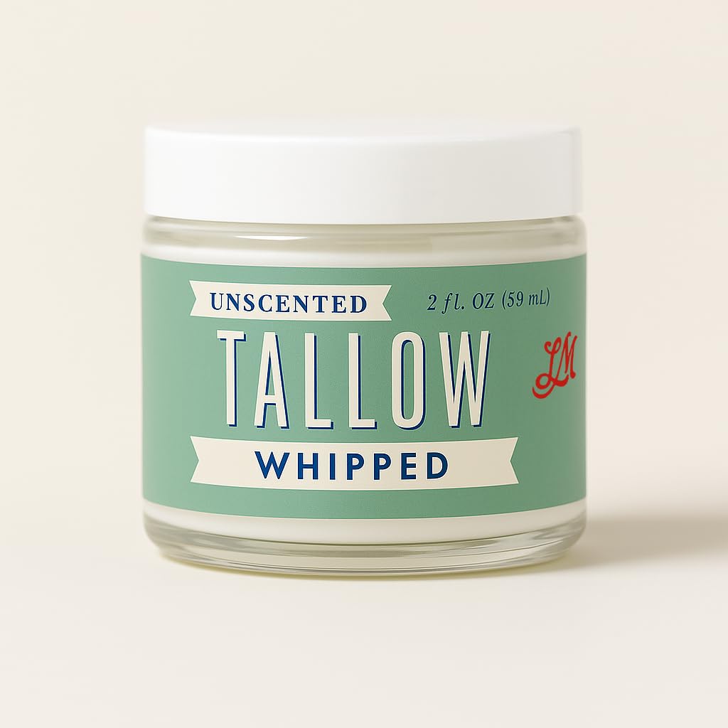 Elbows and feet receive moisture from Lady May Tallow during routine care.
