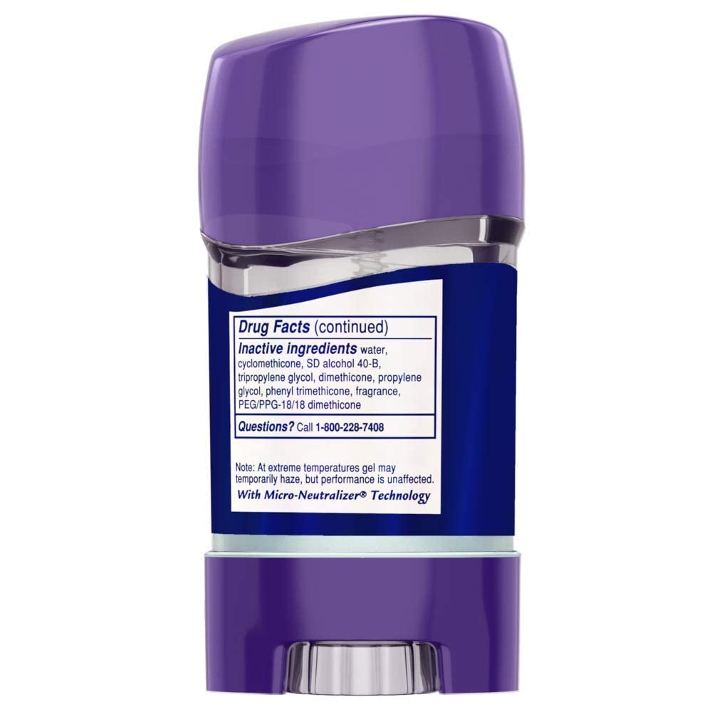 Six-pack of Lady Speed Stick Fresh Fusion gel 2.30 oz for everyday use.