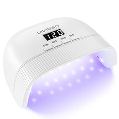 LadyMisty UV nail lamp front view delivers fast curing for salon-quality gel nails at home